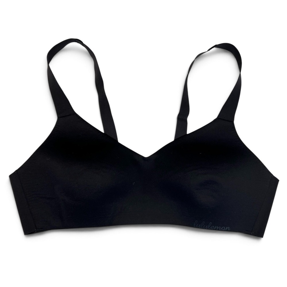 Lululemon Size 36B Adjustable Bra Black Lined No Pads